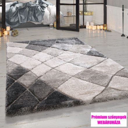 Bozontos-szőnyeg gyémánt-dizájn Hochflor szőnyeg